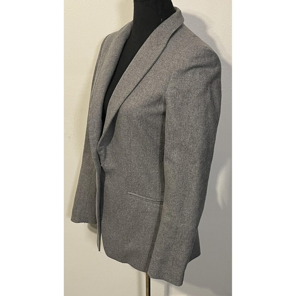 Rag & Bone Blazer Womens 0 Gray One Button Notch Lapel Lined Jacket Tailored - Picture 3 of 10